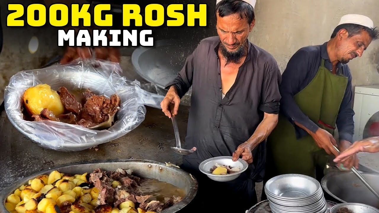 200kg Rosh in the making | Lalchapur Rosh Peshawar | Metafood | Pakistani Foodies