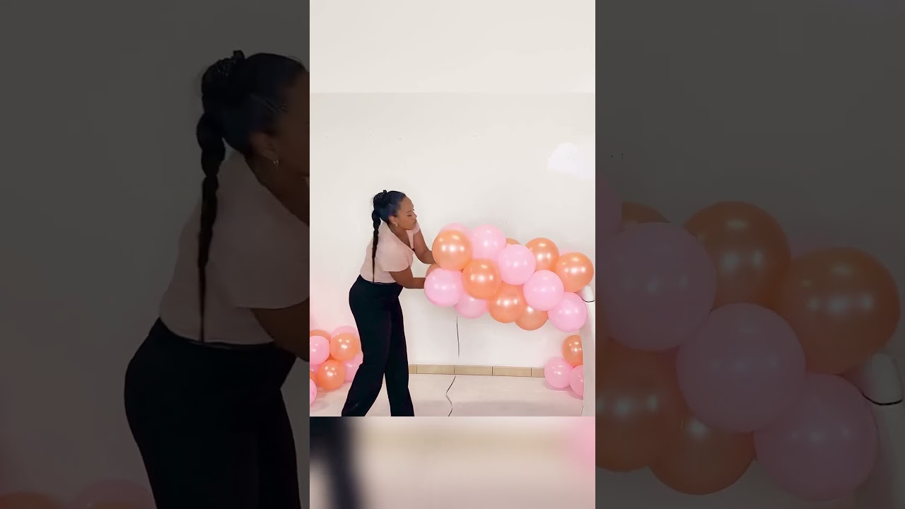 Arco di palloncini senza struttura 🎈#shortvideo #balloondecoration #balloonart #balloon #palloncini