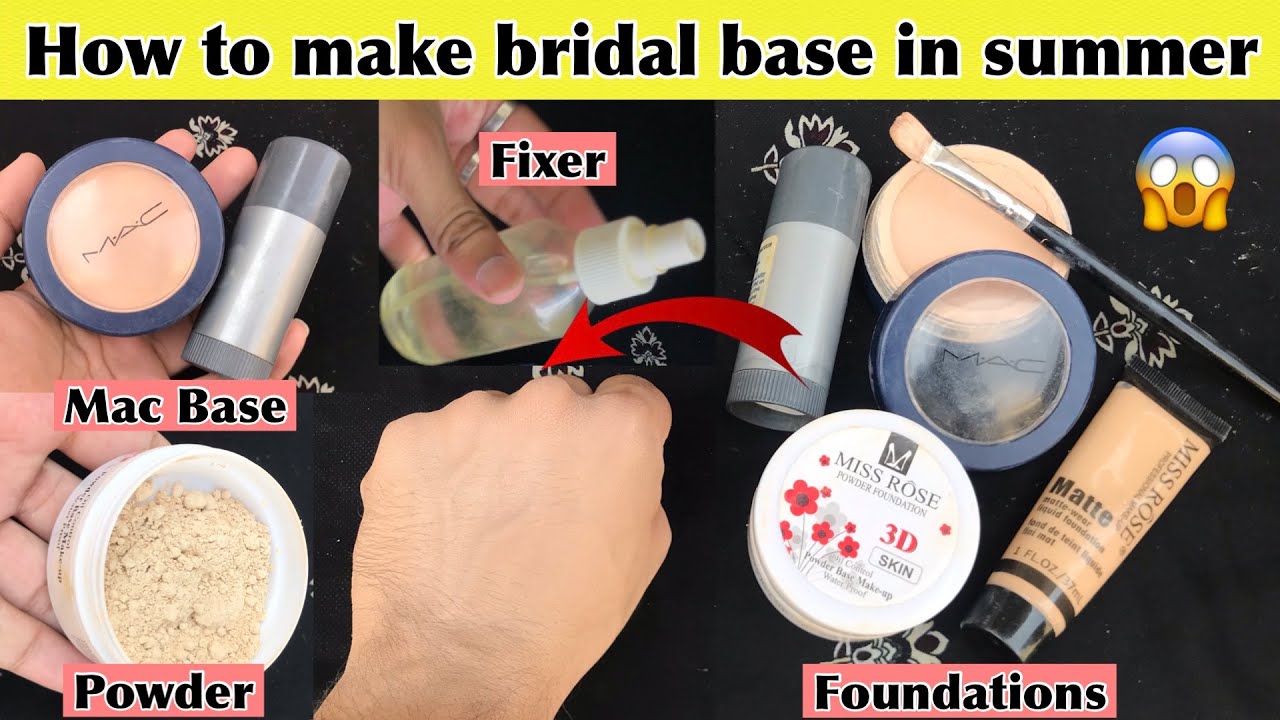 How to make bridal base in summer | Garmiyo me base banane ka tarika | #makeuphacks #makeupartist
