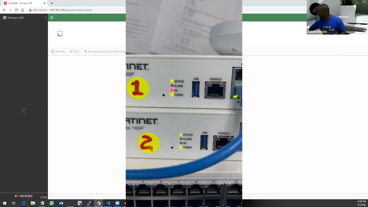 Fortinet Infraestructura parte 1, Fortigate HA configuration A-P FortiOS 7.0