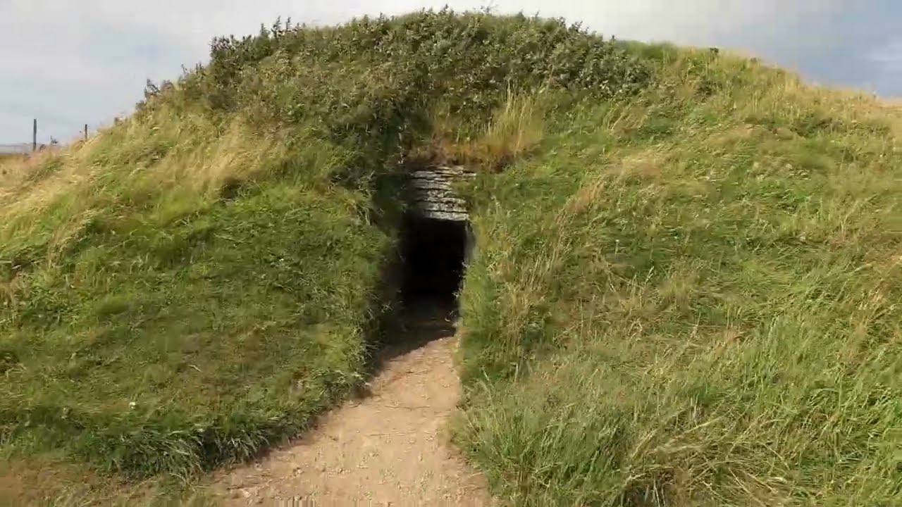 Neolithic chambered cairn Cuween Hill, Orkney Mainland island