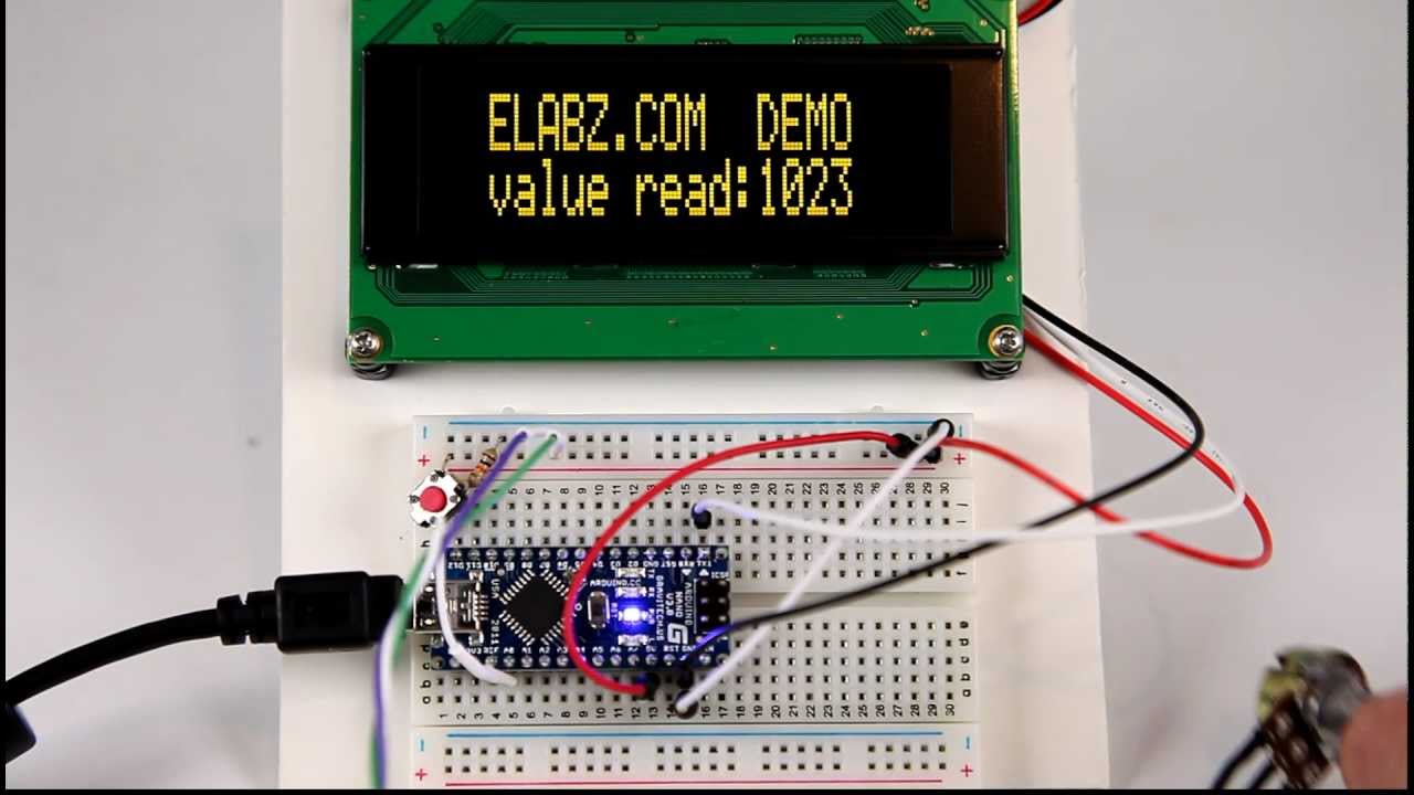 SEETRON GLO-416Y OLED Display DEMO Application