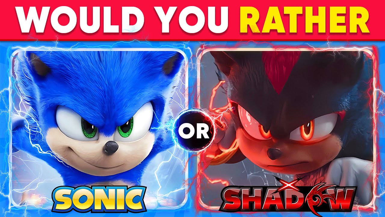 Would You Rather...? Sonic The Hedgehog 3 Edition 🦔🔵 Quiz Kingdom