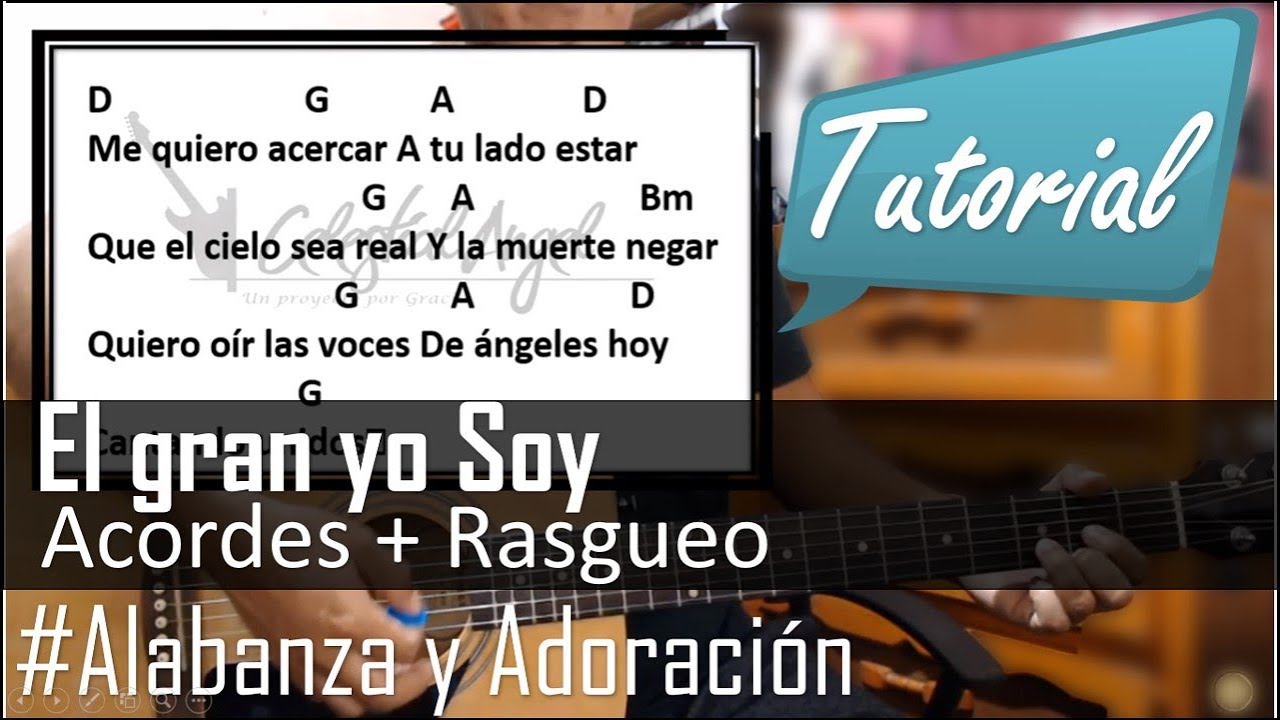 El gran yo soy tutorial con guitarra acústica| Curso para guitarra| Para principiantes