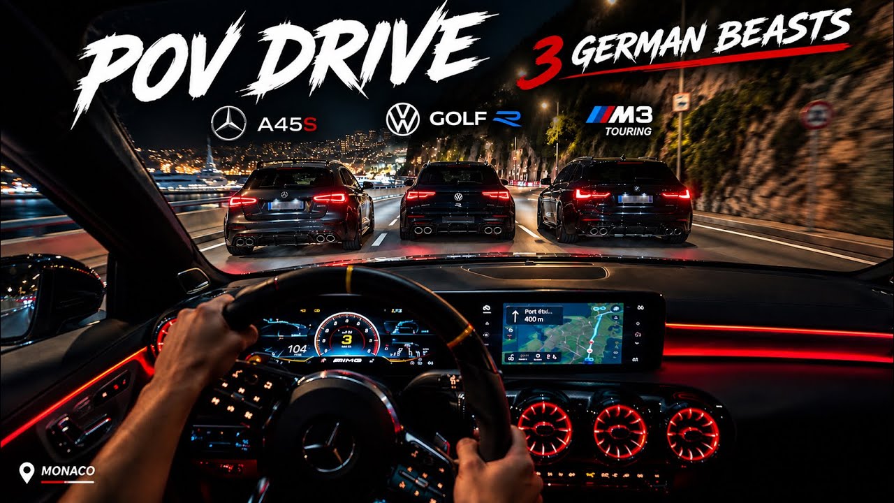 POV DRIVE: 3 GERMAN BEASTS | A45S + GOLF R + M3 TOURING