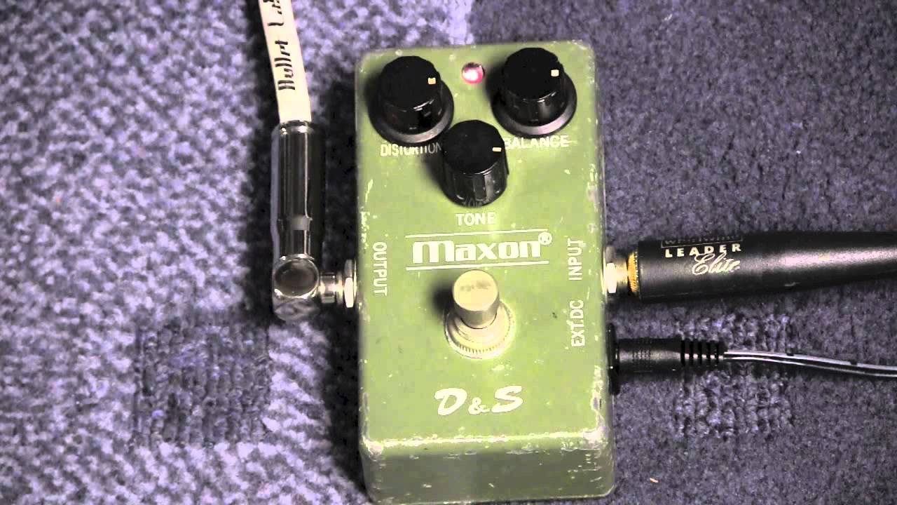 Maxon D&S (DIstortion and Sustainer) Effect Demo