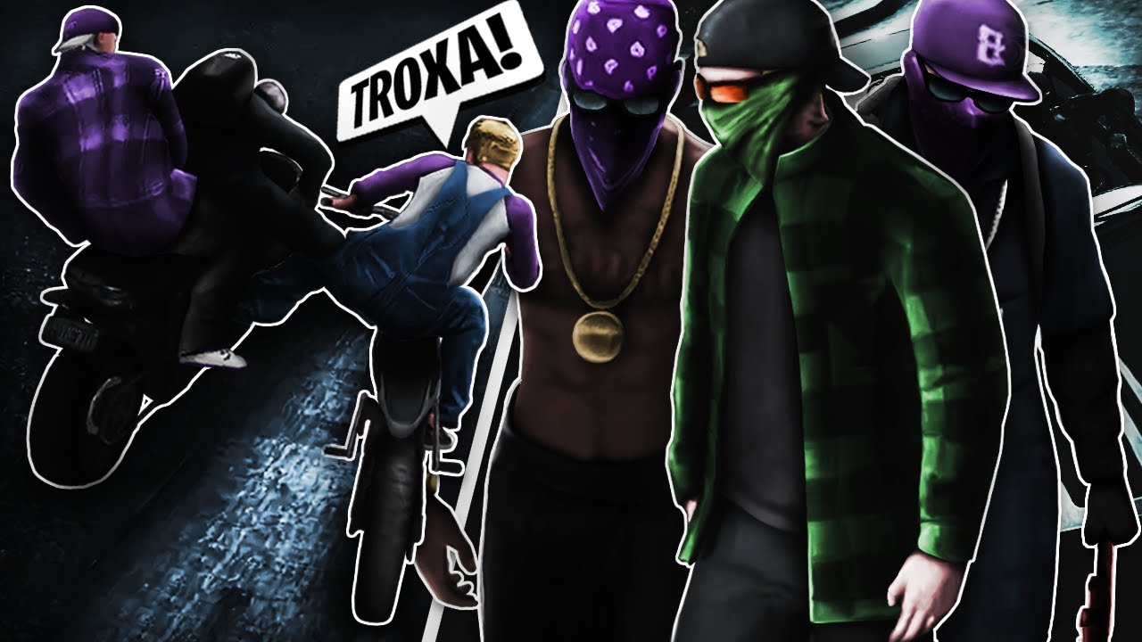 FRONTEIRA ENCONTRO DE GANGS & A GUERRA DE CHUTES | GTA RP KAMIKAZE