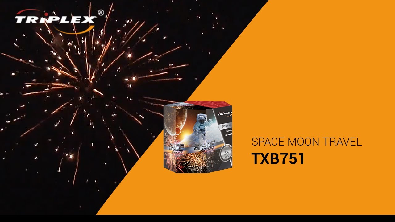 FAJERWERKI TXB751 SPACE MOON TRAVEL TRIPLEX FIREWORKS