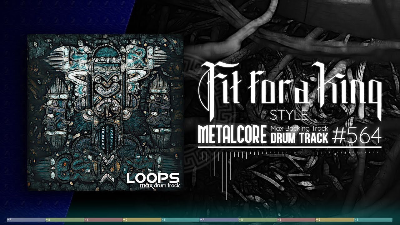 Metalcore Drum Track /  Fit For A King Style / 110 bpm