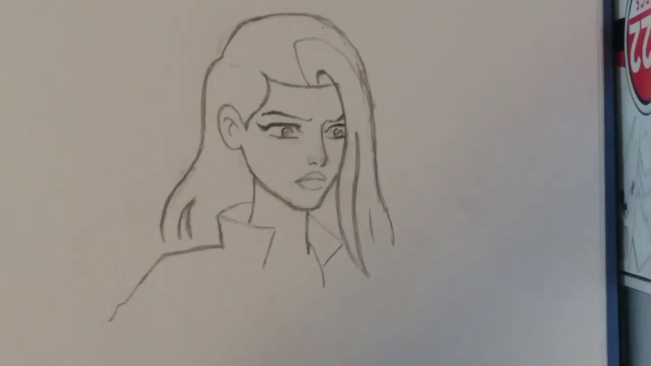 How to draw Poison Ivy from the Harley Quinn series  (Step by step)