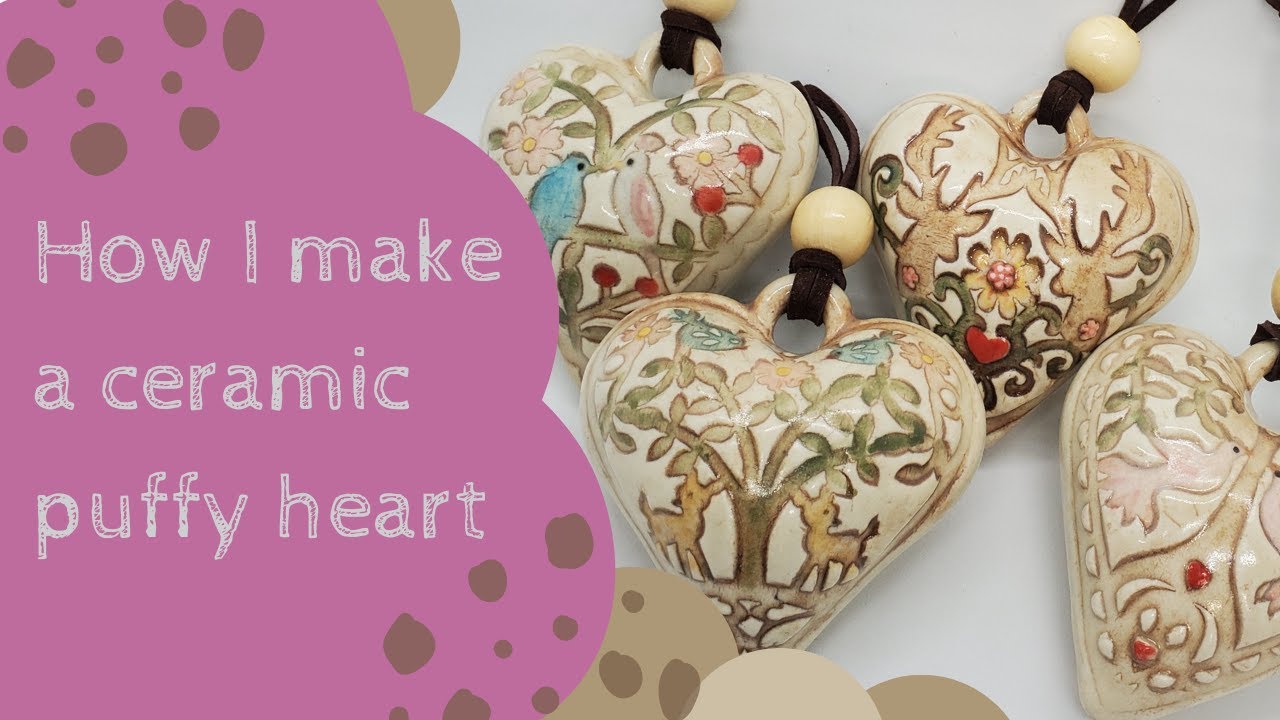 Clay puffy heart tutorial