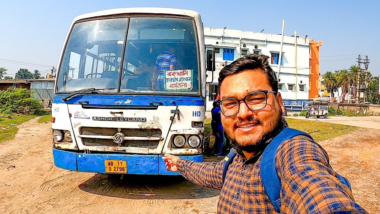 কোলকাতা থেকে বকখালি ননস্টপ সরকারি ভূ-তল বাসে ভ্লগ Kolkata Bakkhali WBTC Government Bus Journey Vlog.