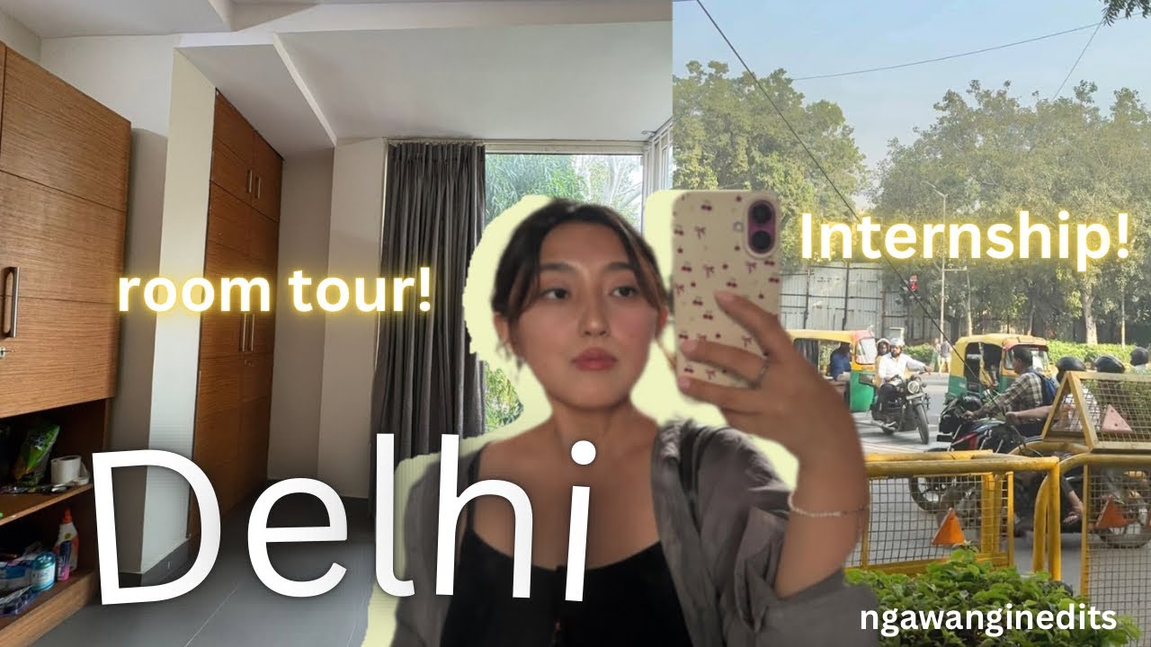 I’M IN DELHI VLOG! internship, room tour & settling in 🇮🇳🪷