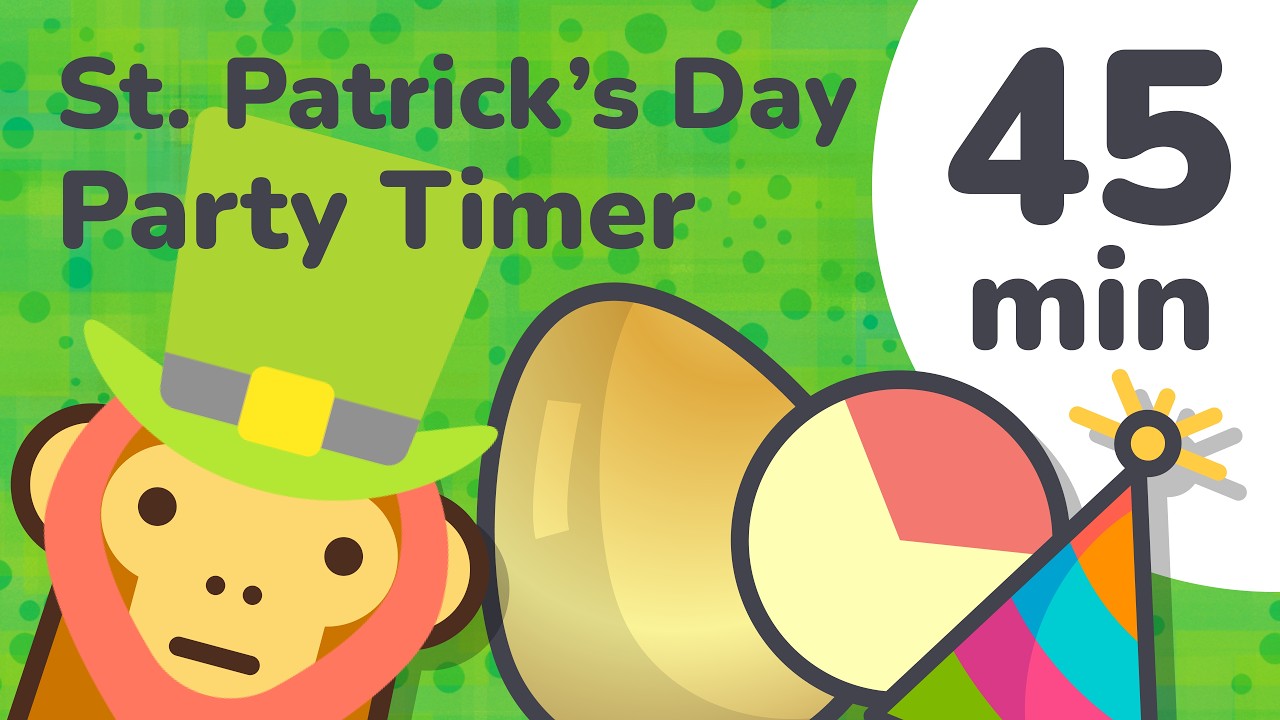 45 Minute St. Patrick's Day Timer for Kids (Visual Countdown)