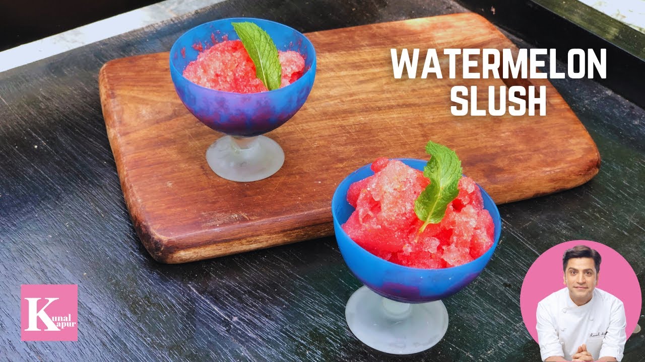 Watermelon Ice cream Sorbet | Watermelon Slush Brain-Freeze | Kunal Kapur Recipes | Summer Recipe