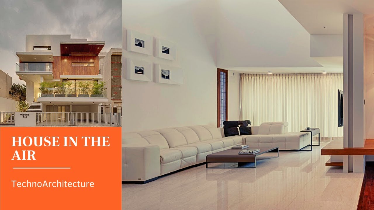 2400 sq ft House in Bengaluru | House in the Air by TechnoArchitecture