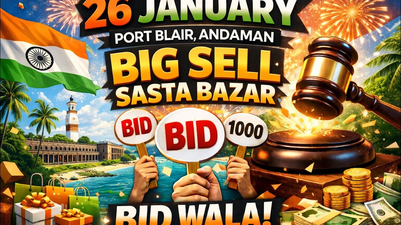 Full bid sasta bazar 26 January  #varilvideos #chotilovebg #youtube #Andaman #viralvideo 