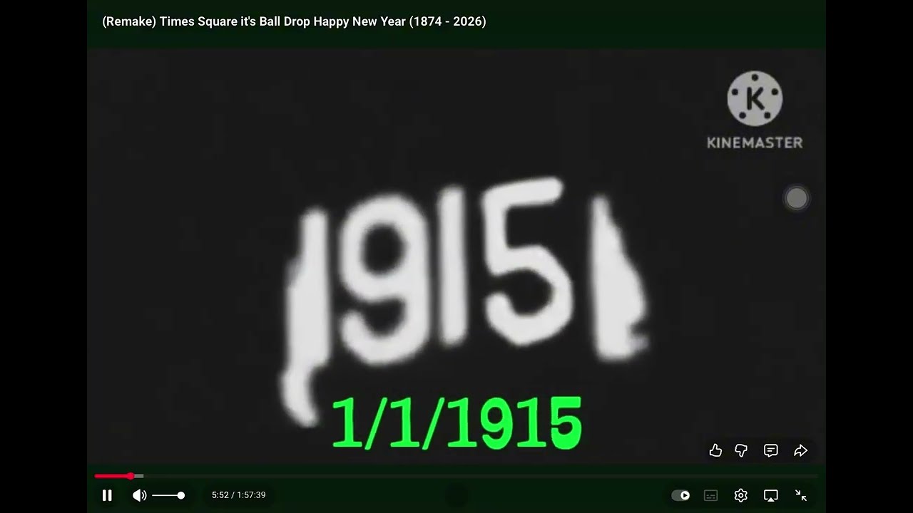 (Remake) times Square it’s Ball Drop Happy New Year (1874 - 2026)