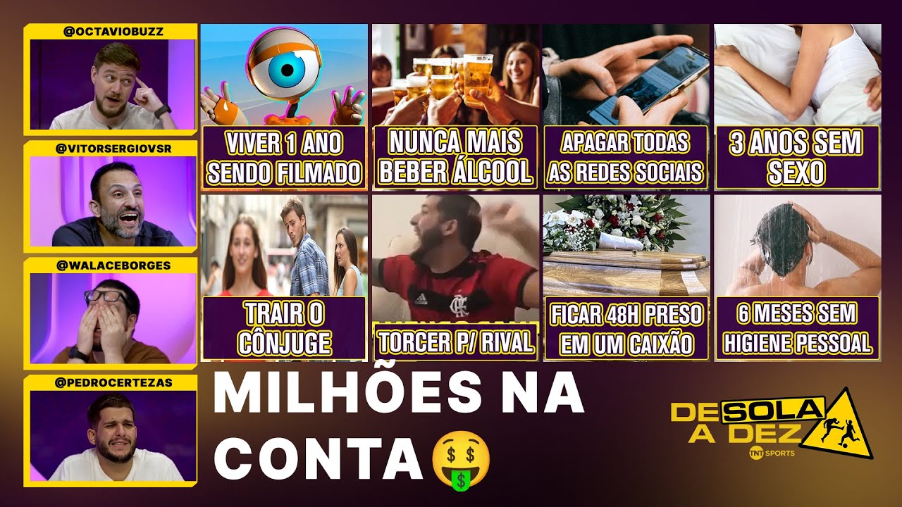 O QUE VOCÊ FARIA PARA NUNCA MAIS PRECISAR TRABALHAR? | DE SOLA A DEZ
