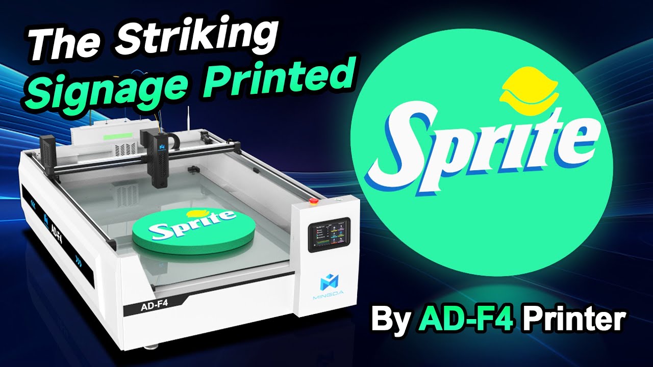 The Striking Signage Printed by the AD-F4 3D Printer