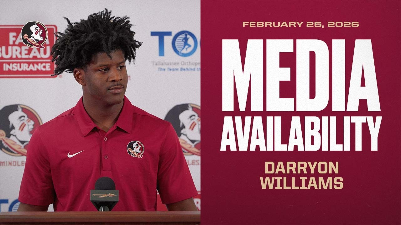 FSU Football | WR Darryon Williams Media Availability