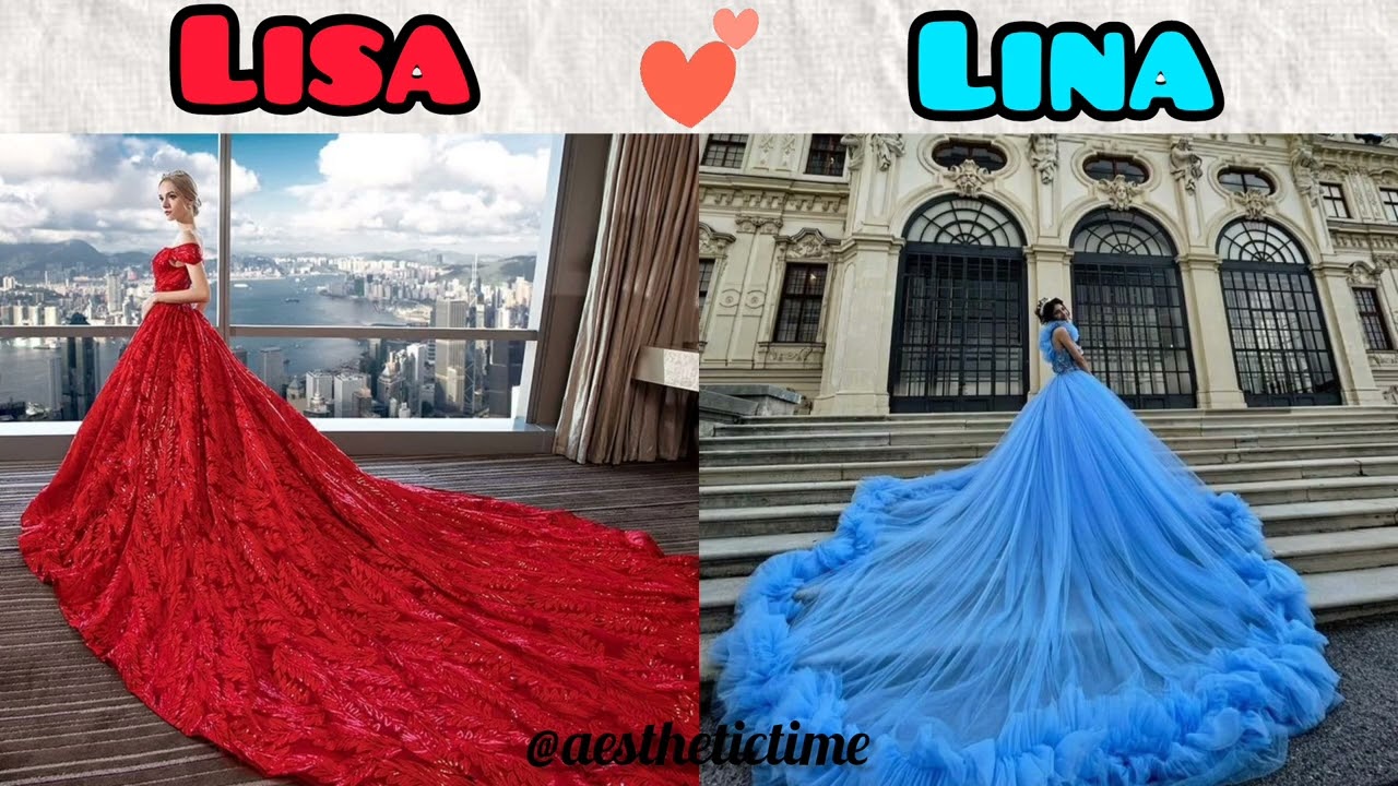 Lisa v/s Lina [ red v/s blue] #lisa #lina #lisaorlena #lisalina #girl