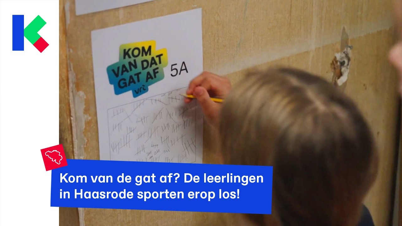 Kom van dat gat af? De leerlingen in Haasrode sporten erop los!
