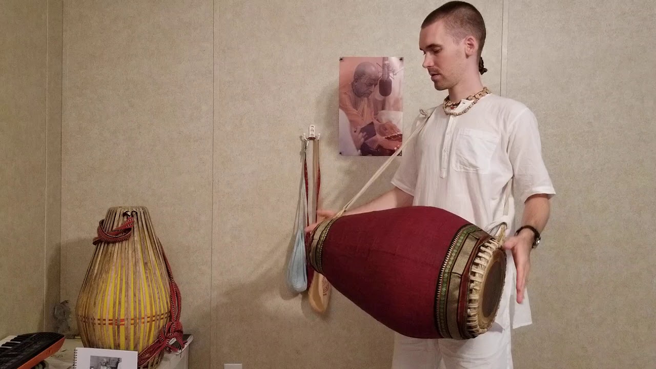 Мриданга - Кахарба 1 (средняя доля) - Практикующее видео и киртан