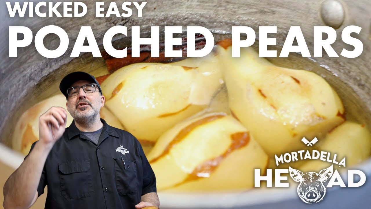How To Make Poached Pears | Easy Poached Pear Recipe Without Wine