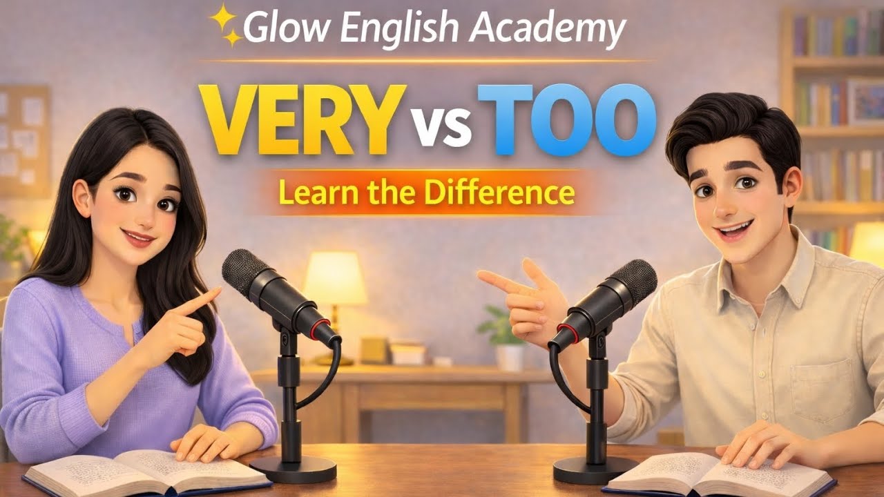 VERY vs TOO | Simple English Grammar Lesson