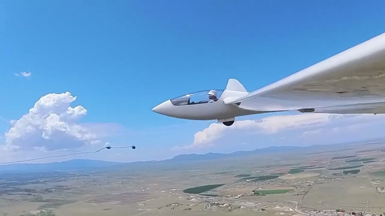 ASW-19B Take off and landing