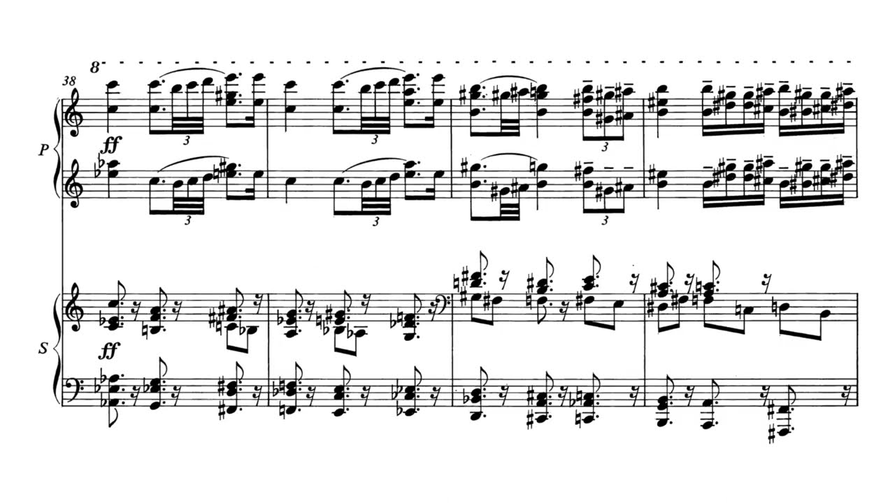 Paul Hindemith - Sonata for piano 4 hands (1938)