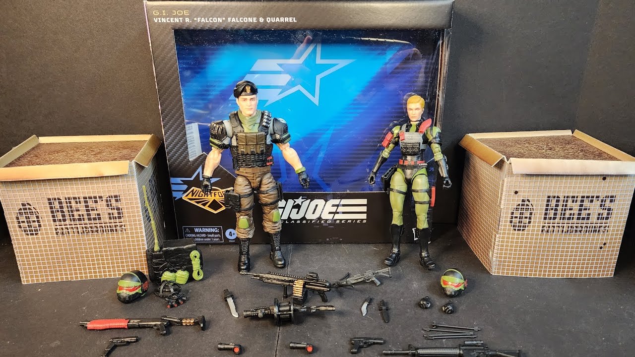 GIJoe Classified Night Force Falcon and Quarrel Exclusive