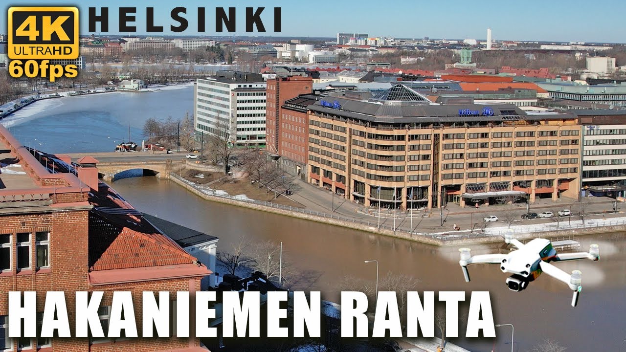 HAKANIEMI - MERIHAKA - KRUUNUNHAKA 🇫🇮 Upea meris&auml;&auml; maisema 🚁 Drone Helsinki ilmakuvaus 4K video