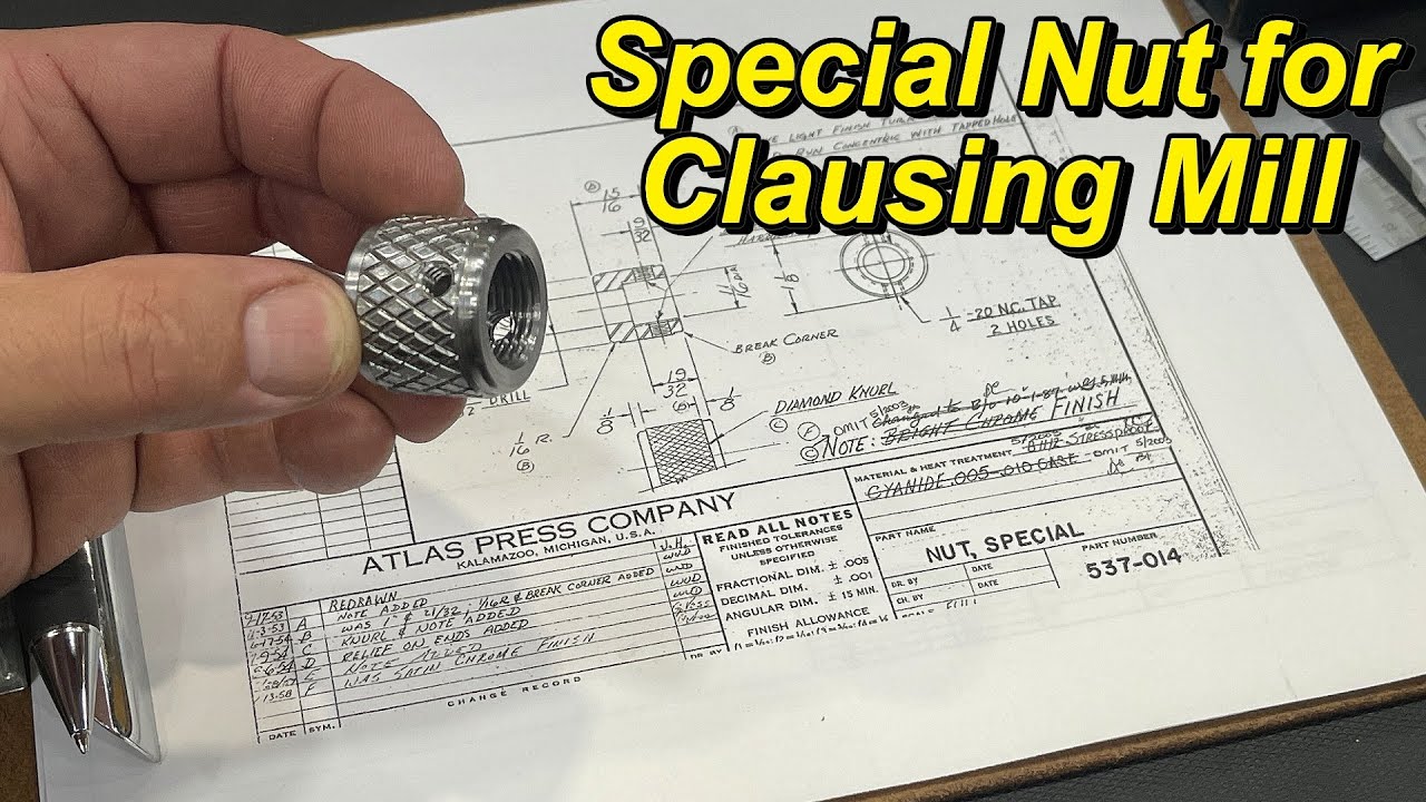 SNS 376: Special Nut for Clausing Mill Drawbar