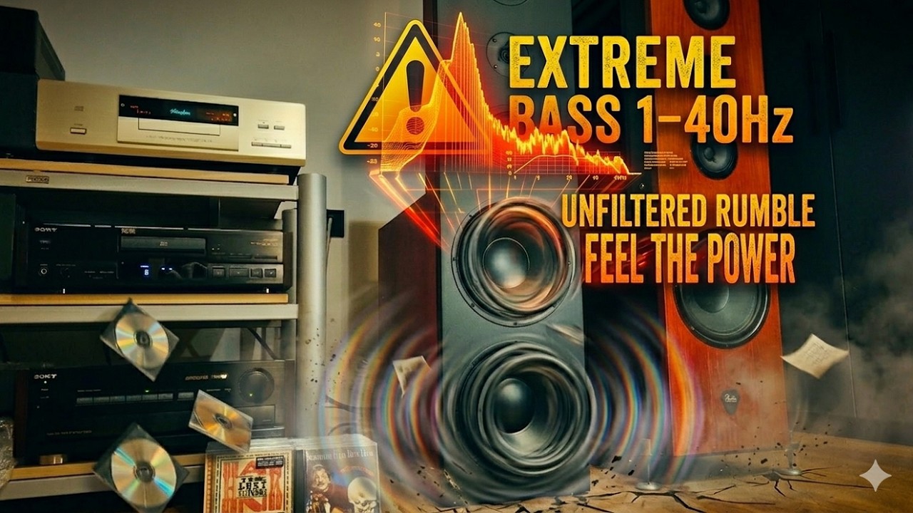 Don’t Do This ⚠️ Extreme Low Bass Test 1–40 Hz | Headphone, Speaker & Subwoofer Killer