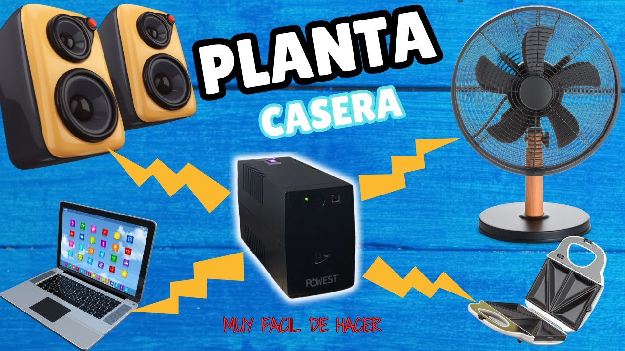 C&oacute;mo Hacer Una PLANTA ELECTRICA CASERA UPS⚡|| Ya NO te quedar&aacute;s sin luz en casa ⚡
