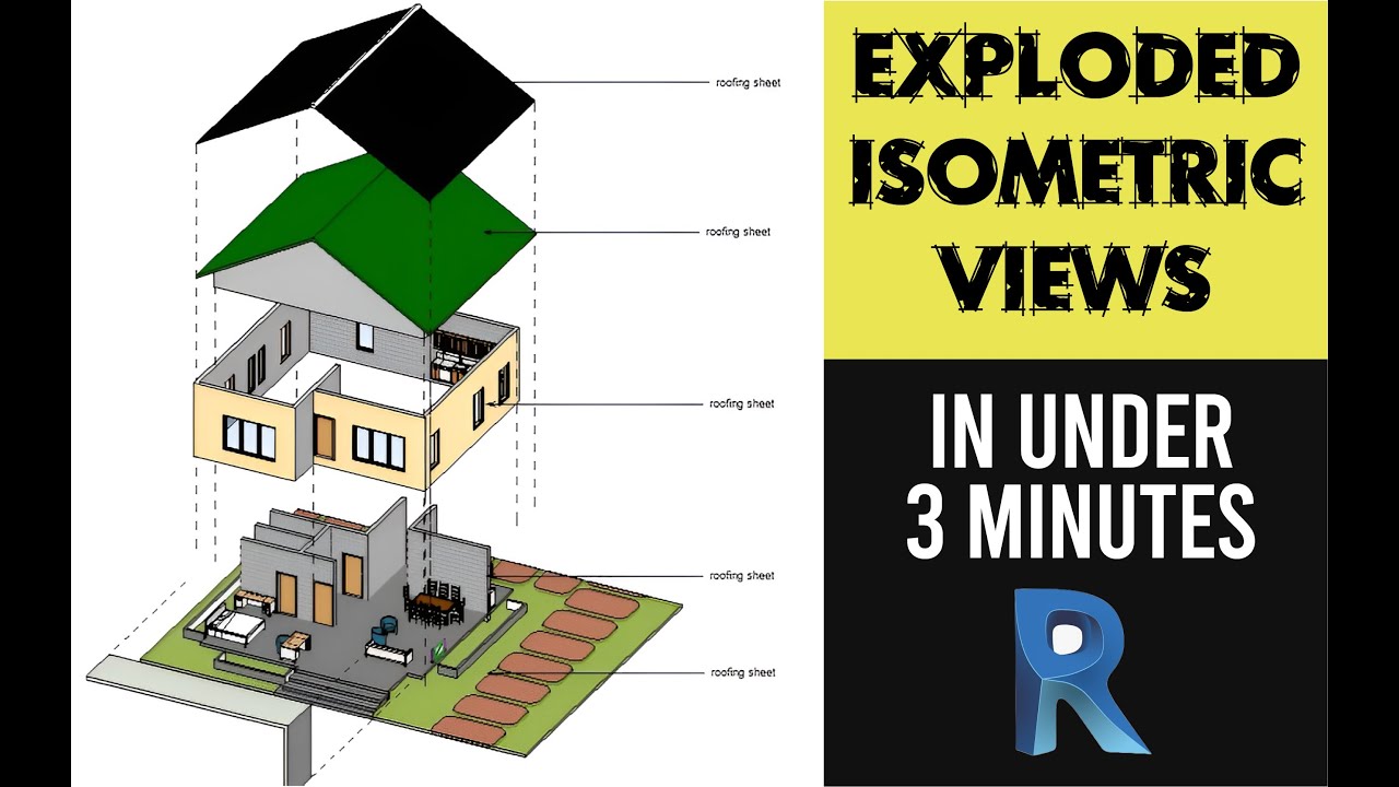 Разобранный 3D-вид в Revit менее чем за 3 минуты | Учебное пособие «Revit как архитектор»_Revit 2023
