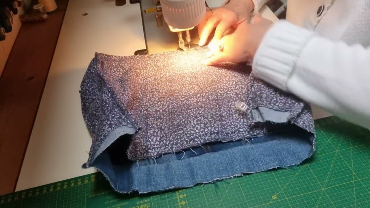 Patchwork. Новая сумка 👜, тут даже джинсовые швы пригодились 