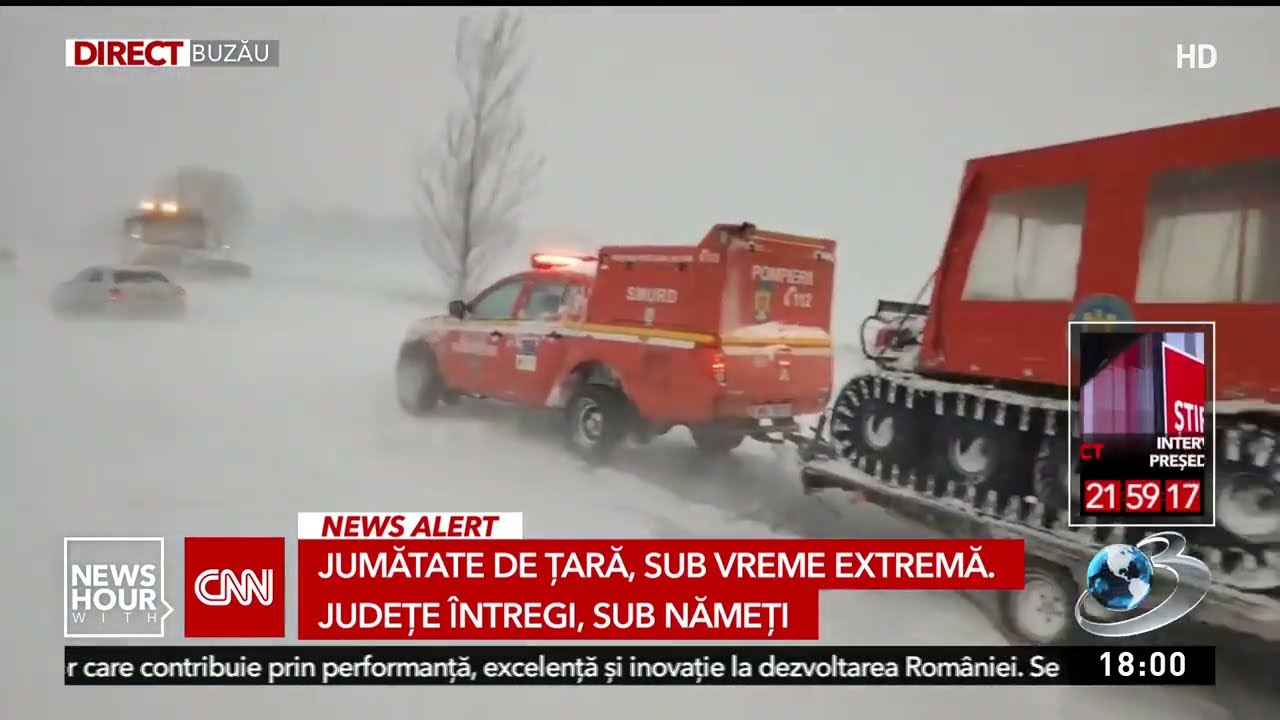 Jumătate de țară, sub vreme extremă. Județe întregi, sub nămeți