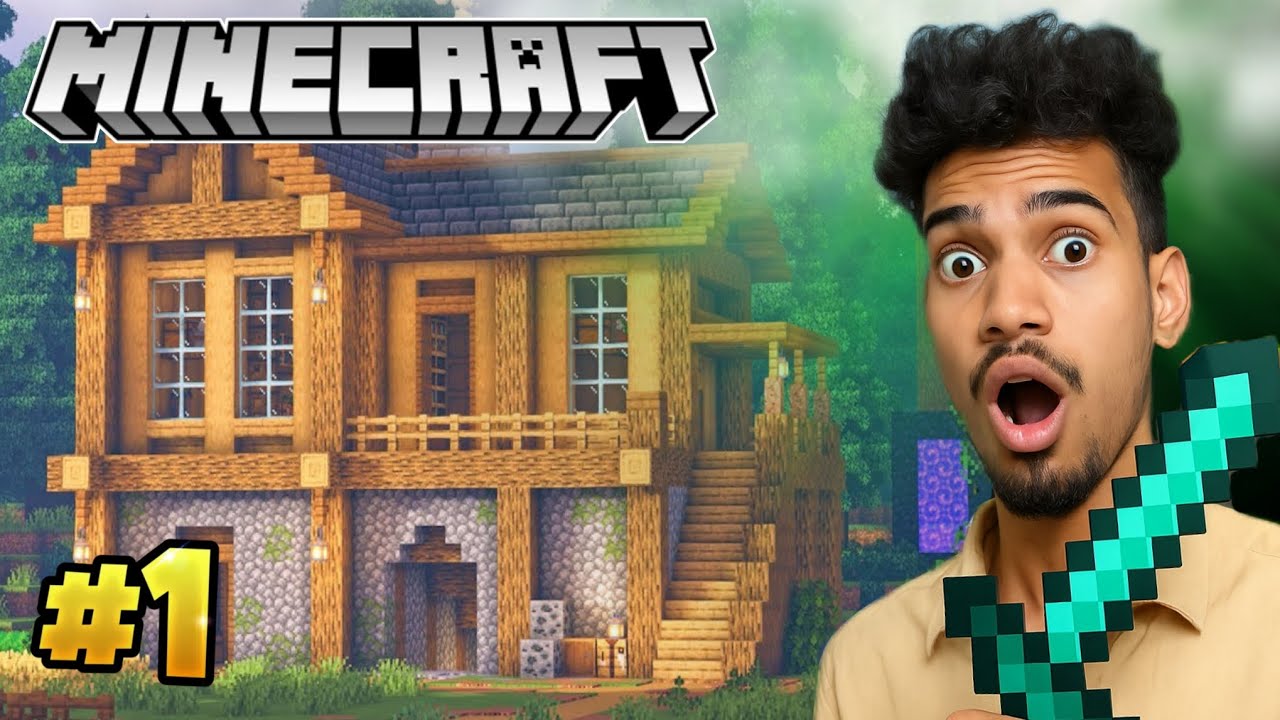Minecraft PE survival series Ep 1 in 1.21 ll Hindi 🇮🇳 ll