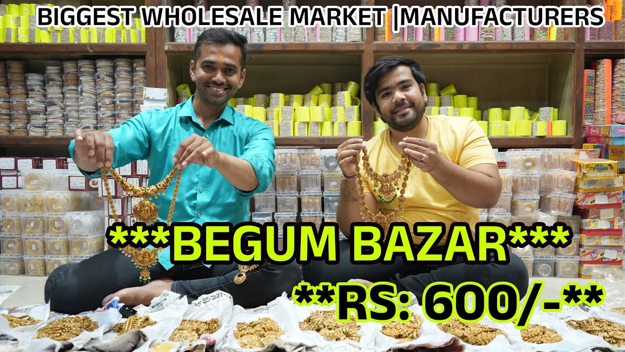 Wholesale market in Hyderabad | Nakshi jewellery | Bridal jewellery | vaddanam | nagender jewellers