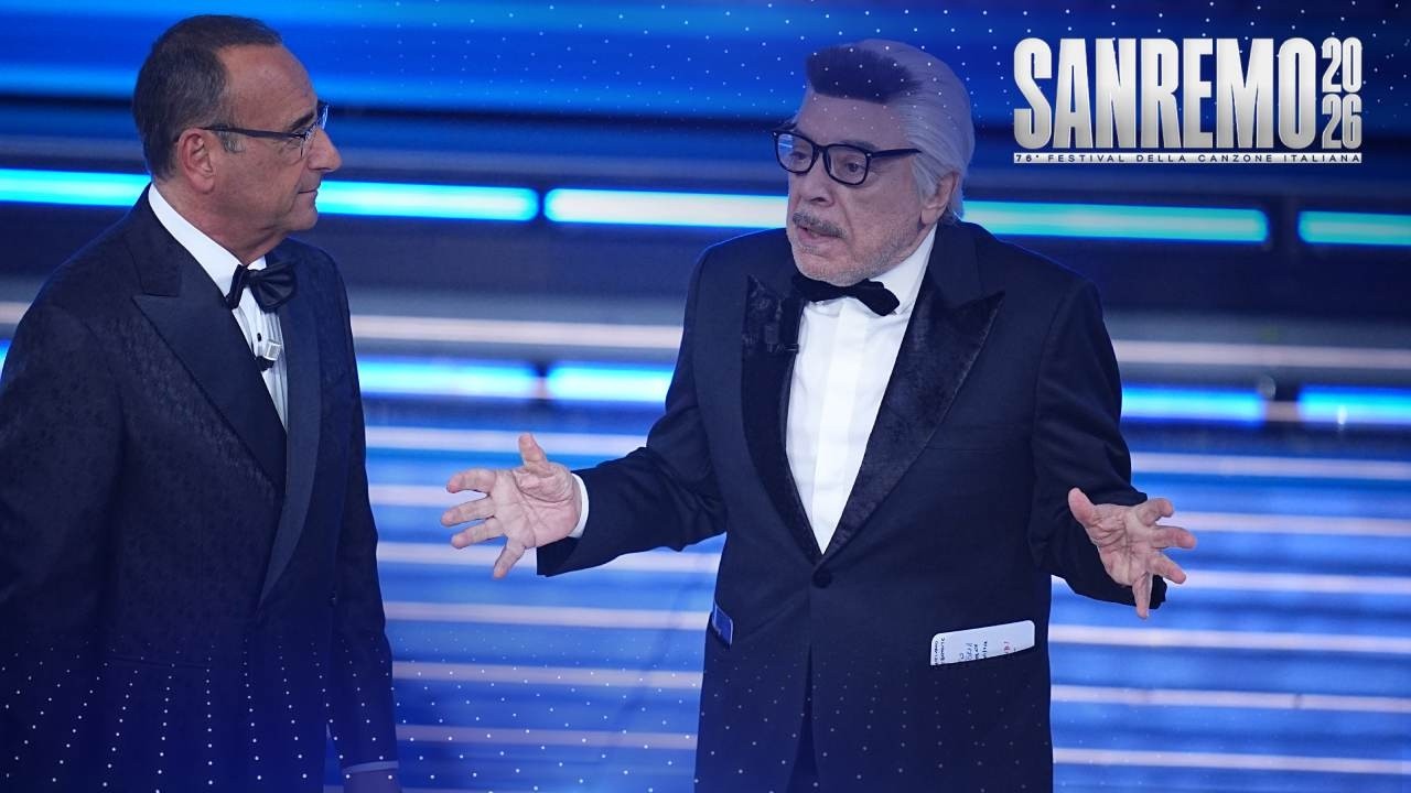 Sanremo 2026 - Nino Frassica sul palco dell'Ariston