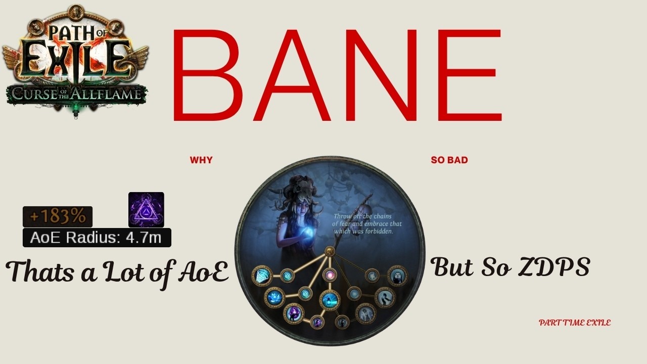 PoE [3.29] Сколько радиуса поражения? Обновление Окультиста через Bane, День 3