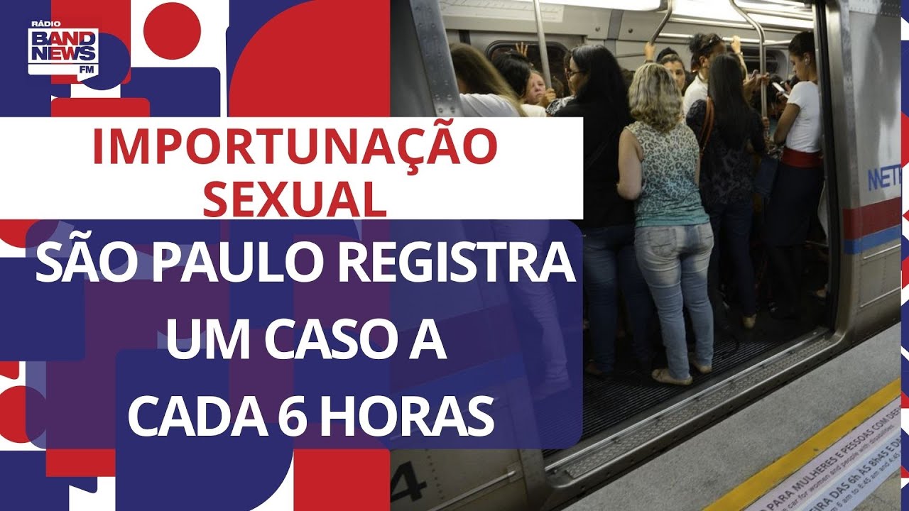 SP registra um caso de importunação sexual a cada 6 horas