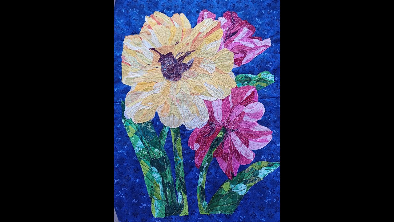 Passion Patchwork - Free Motion Quilting sur Collage Quilt