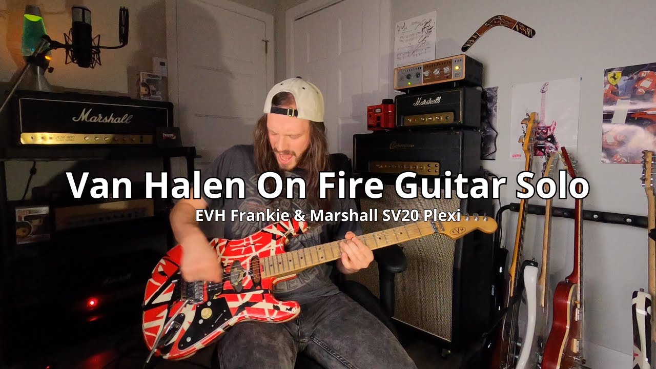 Van Halen On Fire Guitar Solo Cover / EVH Frankie & Marshall SV20 Plexi