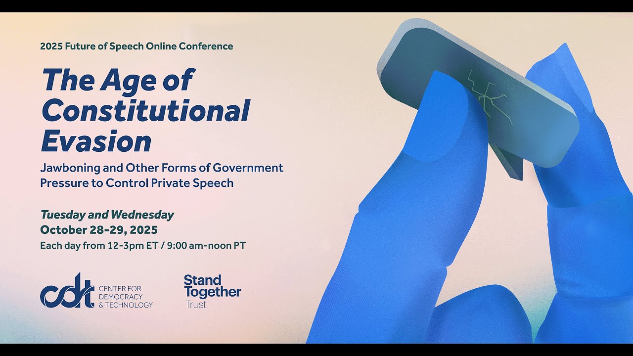 The Future of Speech Online 2025: The Age of Constitutional Evasion. Day 2