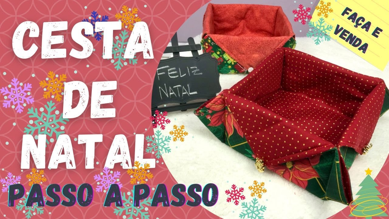 Cesta de Natal - Passo a Passo | Jobibi Artes