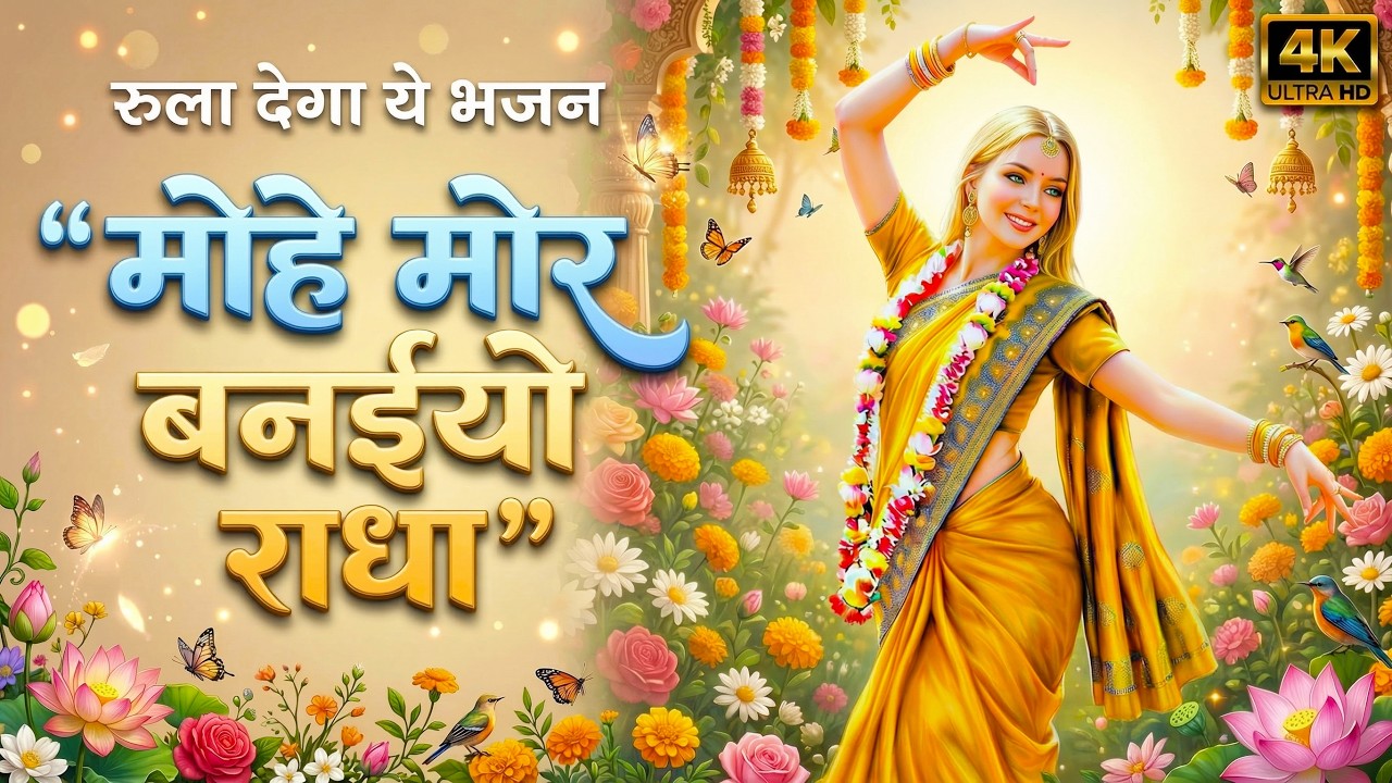 मोहे मोर बनइय्यो राधा |Mohe Mor Banaiyo Radha Apne Vrindavan Ko|Peaceful Radha Krishna Bhajan#radha